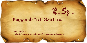 Mogyorósi Szelina névjegykártya